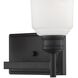 Burbank 2 Light 9.25 inch Matte Black Vanity Light Wall Light